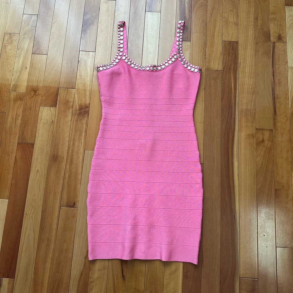 Marciano pink bandage dress!